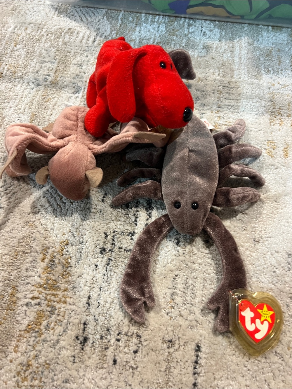 Ty Beanie Babies Plush lot rover stinger batty z31